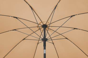 Schneider Mittelmastschirm Tarifa 270cm mit stabilen Fiberglas-Streben Apricot